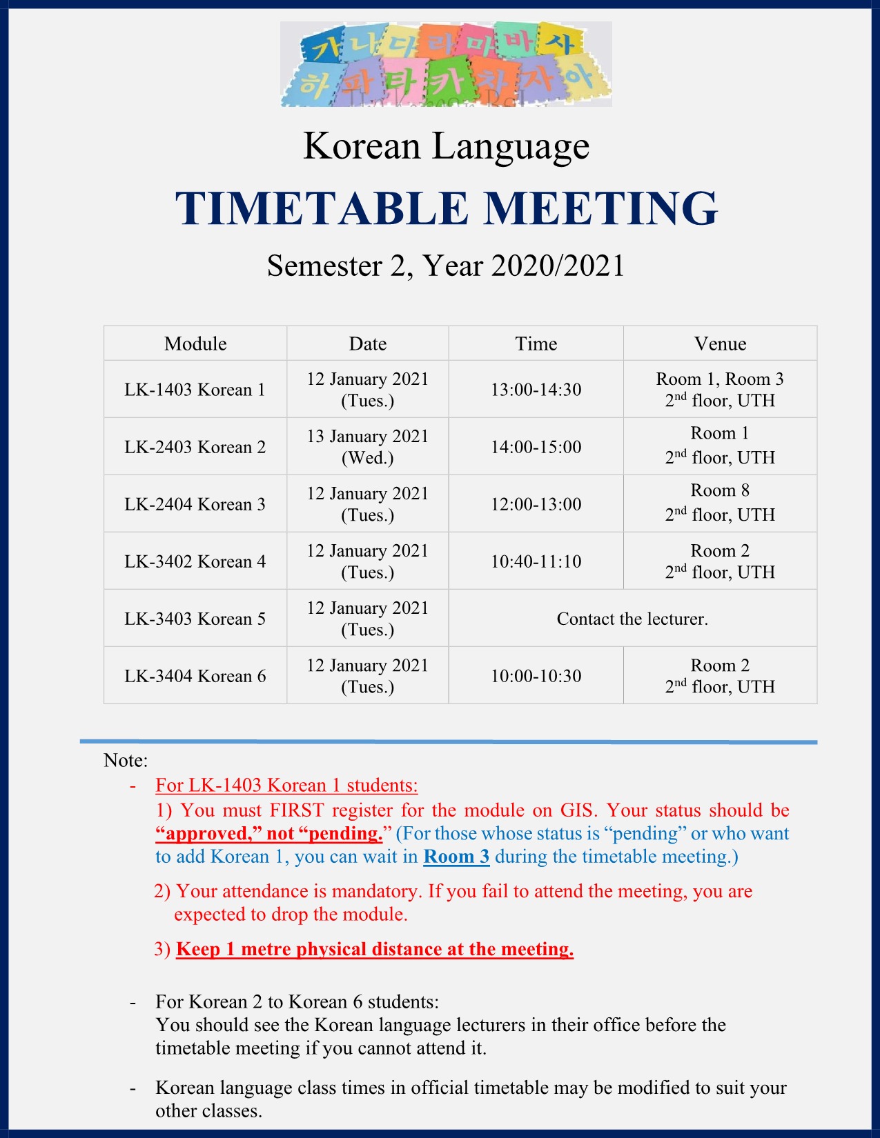 [TIMETABLE MEETING S2 2020/2021] Modern Languages Programme (MLP) – lc ...